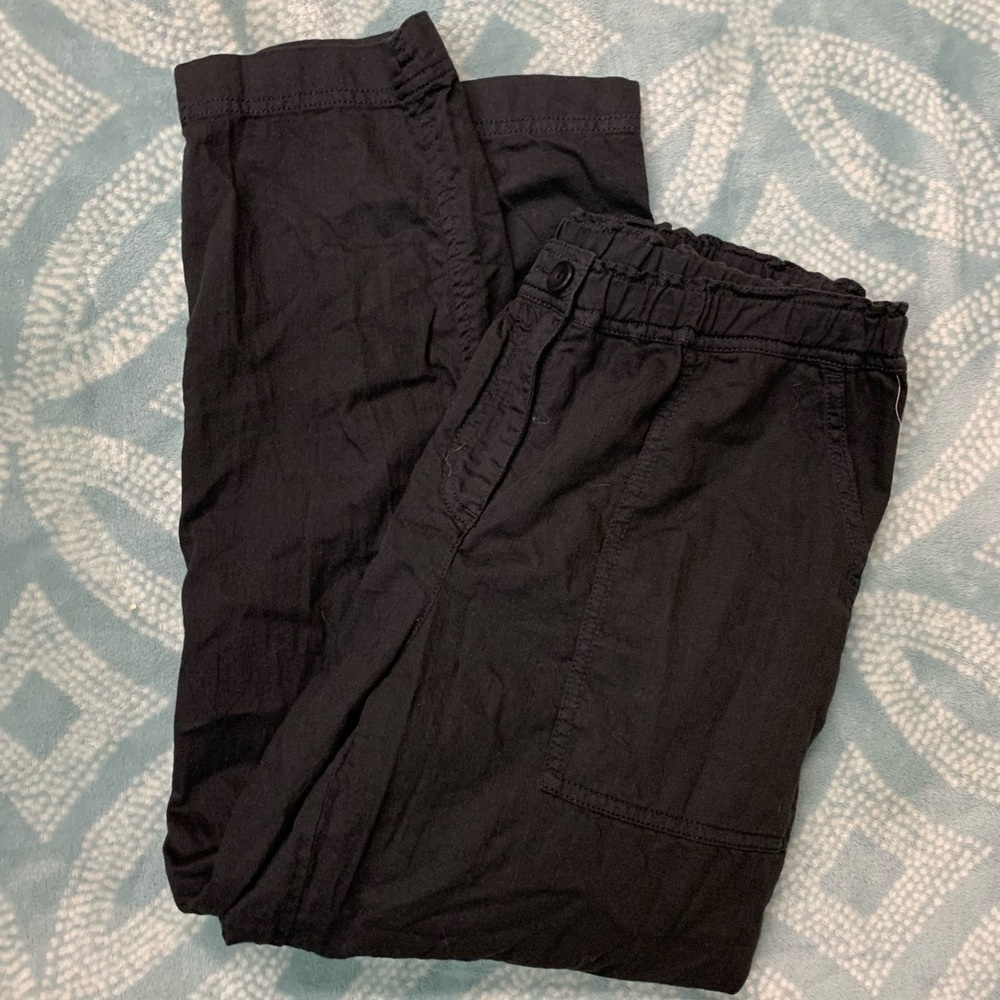 Eileen fisher black‎ organic cotton pants